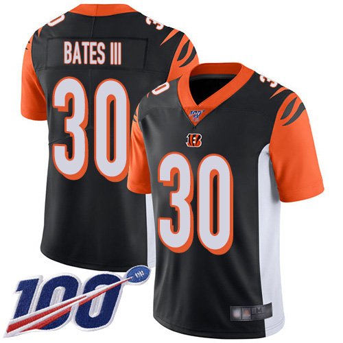 Cincinnati Bengals Limited Black Men Jessie Bates III Home Jersey NFL Footballl 30 100th Season Vapor Untouchable